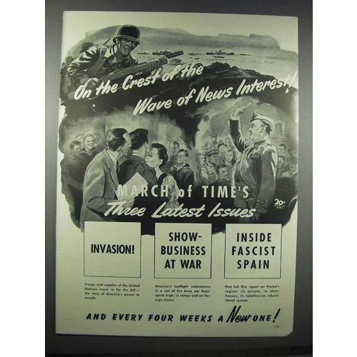 1943 March of Time Ad - Invasion!, Inside Fascist Spain