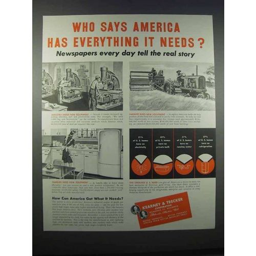 1946 Kearney & Trecker Milwaukee Machine Tools Ad - America