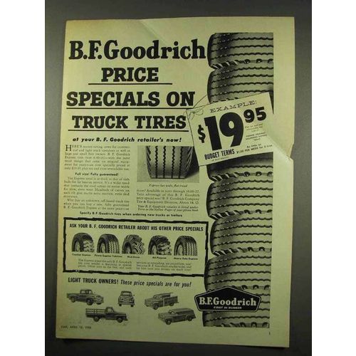 1956 B.F. Goodrich Truck Tires Ad