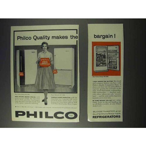 1959 Philco Futura Design RS-1295 Refrigerator Ad