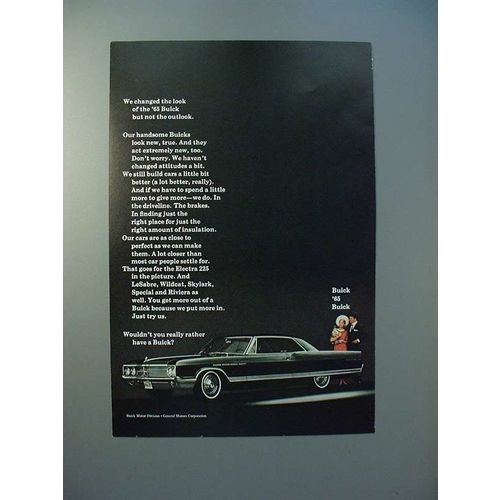1965 Buick Electra 225 Car Ad - We Changed The Look