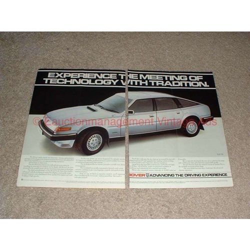 1982 2pg Rover 3500 SE Car Ad, Technology w/ Tradition!