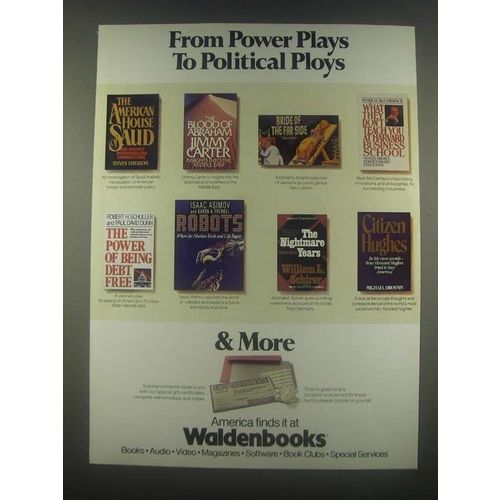 1985 Waldenbooks Book Store Ad - Power Plays