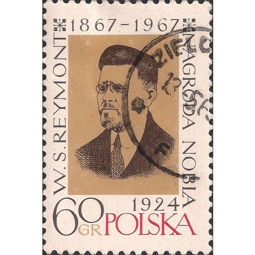 POLAND, Wladyslaw Stanislaw Reymont, yellow 1967, 60 Gr