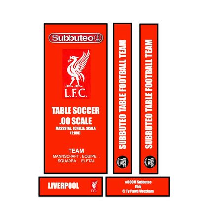 Tabletop Football Subbuteo Box Label Liverpool (ENG) 2020