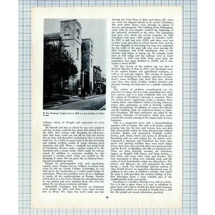 (6182) Grantham Lincolnshire George Hotel - 1968 Article