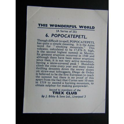 J. Bibby & Sons Cooking Fat 1955 This Wonderful World Card Variants (e31)