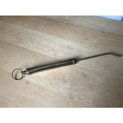 Vintage Rare Brass & Metal Grease Gun Classic Car Motorbike Old Tool