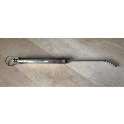 Vintage Rare Brass & Metal Grease Gun Classic Car Motorbike Old Tool