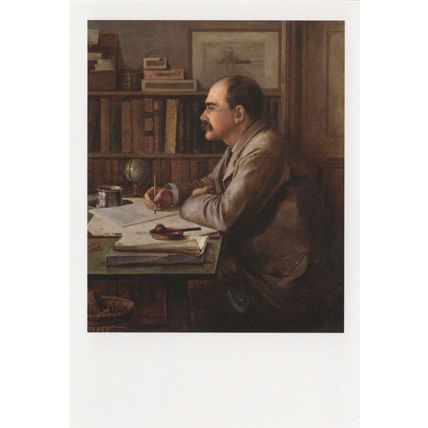 Rudyard Kipling National Portrait Gallery Painting Postcard