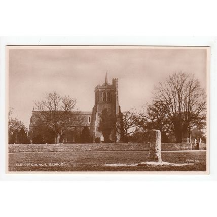 Elstow Church Bedford Postcard RP Bedfordshire 52601