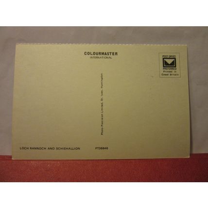 LOCH RANNOCH and SCHIEHALLION, PERTHSHIRE, SCOTLAND unused postcard PT36646 #