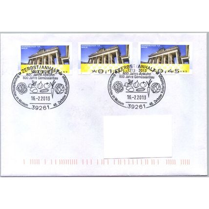 Deutschland SSt. Zerbst '800 J. Gemüseanbau' 2013