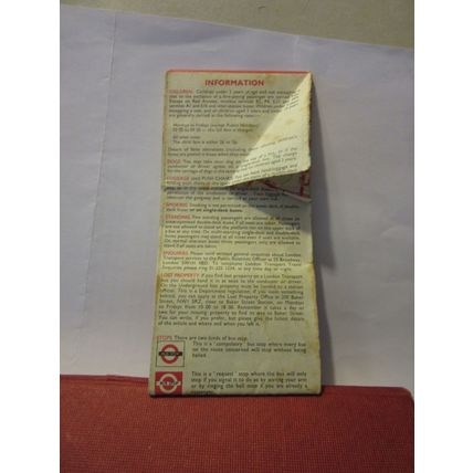 LONDON BUSES, map & routes 1973 by Transport of London sheet map =