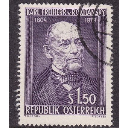 Austria 1954 Karl Freiherr von Rokitansky SG 1254 Fine Used VGC