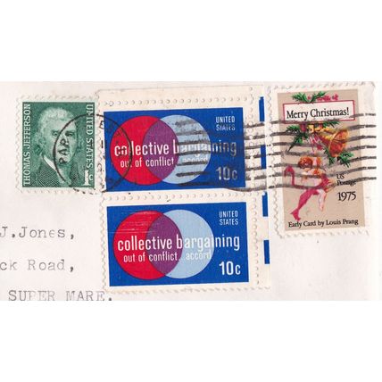 United States 1977 Park Forest Illinois postmark on various SG 1259/1554/1579