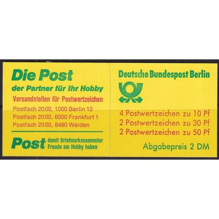 Berlin - Germany 1987 Mi MH11n UMM - Booklet (E-348 (1))