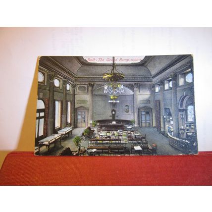 THE GRAND PUMP-ROOMS, BATH. SOMERSET. used antique postcard 1910 pm #