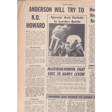 BOXING NEWS - 29 Mar 1968 - Great Britains team for Mexico Olympics