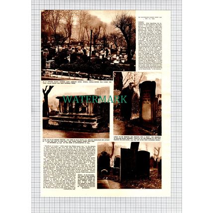 Bunhill Fields Burial Ground William Blake Susanna Wesley - 1949 Article
