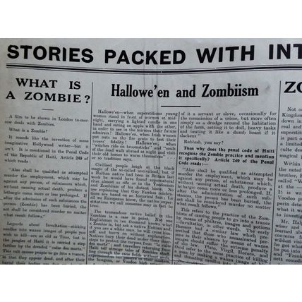 WHITE ZOMBIE (1932) vintage UK Pressbook ***Bela Lugosi, Madge Bellamy***