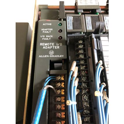 ALLEN BRADLEY 1771-08D,REMOTE I/O ADAPTER,1771-P7 POWER SUPPLY,1771-CP1,AE
