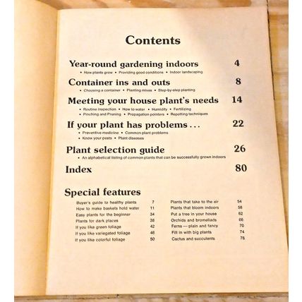 How to Grow House Plants Sunset Books Vintage 1976 September First Edition
