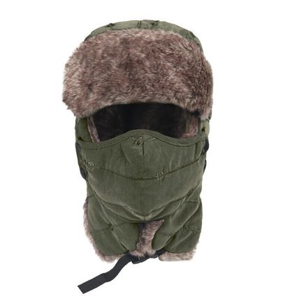 Men Ushanka Hat Russian Ski With Earflaps Windproof Mask Women Warm Winter Hat