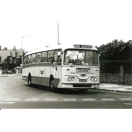 Black & White Photograph of Yelloway Motor Services Ltd. of Rochdale - CDK 855C