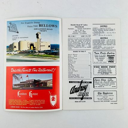 Duluth Head O Lakes Traveler Vol 8 No 7 Brochure Magazine Minnesota Vintage 1977
