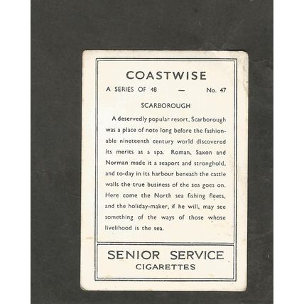 Cigarette Card Yorkshire Scarborough Coastwise #47 Trawlers
