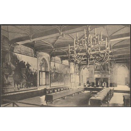 Salle Gothique, Hôtel de Ville, Louvain, c.1920 - Fonteyn CPA