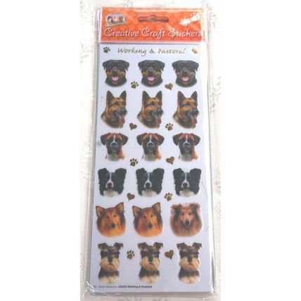 Dog breed craft stickers many breeds available 29 designs peel and stick