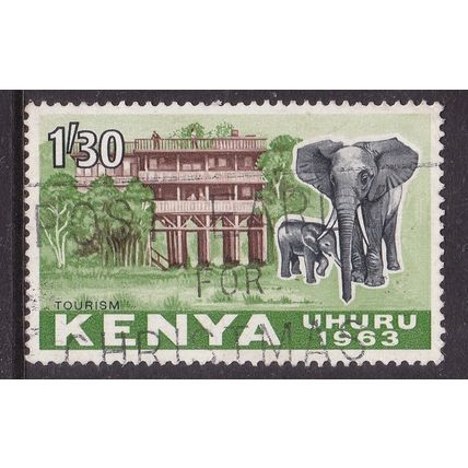 Kenya 1963 Independence Tourism 1s30 Fine Used SG 10 VGC