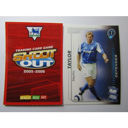 Martin Taylor - Birmingham Shoot Out 2005 2006 Magic Box Football Card (EF1)