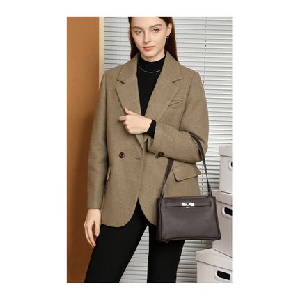 Women Retro Genuine Leather Handbag Brown