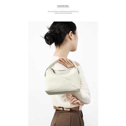 Genuine Leather Women Purses and Handbags White