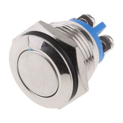 Fit 16mm Round Hole Metal Button Switch Momentary Push - On Heavy Duty 20A 12V