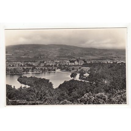 General View of Llandrindod Wells Postcard RP Radnorshire Publisher C C Hughes