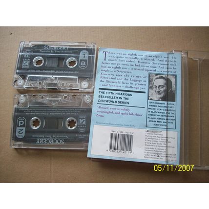 Terry Pratchett -Sourcery X2 Audio Cassettes