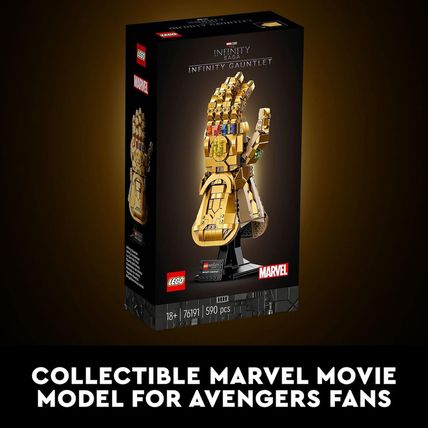 LEGO Marvel Infinity Gauntlet Set 76191 Collectible Thanos Glove with Infinity S