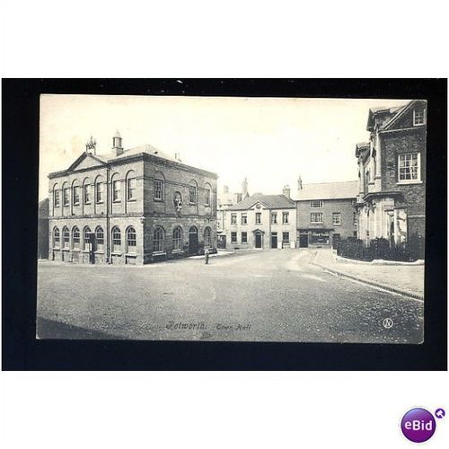 Sussex PETWORTH Town Hall Postcard by Valentine