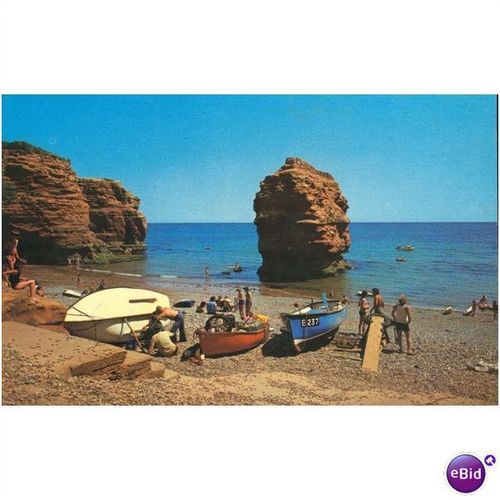 GB Postcard - The Beach, Ladram Bay, Devon