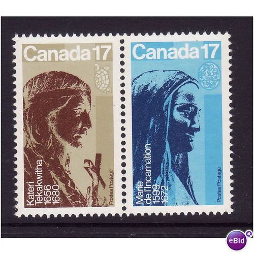 CANADA 1981 CATHOLIC WOMEN STATUES SET 2 VALS U/M MINT