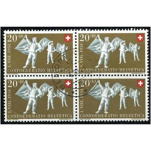 1951 Michel 557 - fine used (o) - block of 4