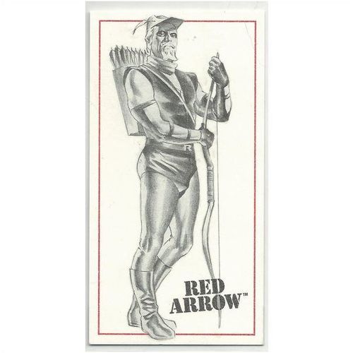 KINGDOM COME EXTRA ' SKETCHBOARD card # 10 RED ARROW ' ( 1996 )