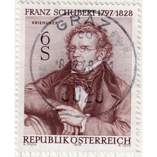 1978 AUSTRIA sg1822 6s REDDISH BROWN FINE USED (GAP1)