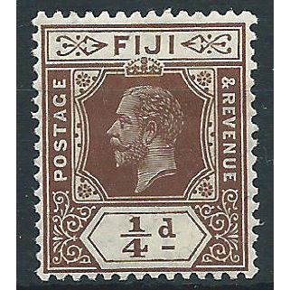 Fiji 1916 SG125 1/4d Brown Mounted Mint .. ..