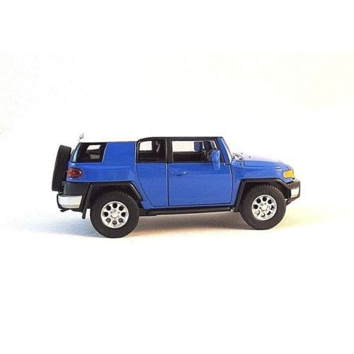 TOYOTA FJ CRUISER ,BLUE/WHITE WELLY 1/38 DIECAST CAR COLLECTOR'S MODEL, NEW