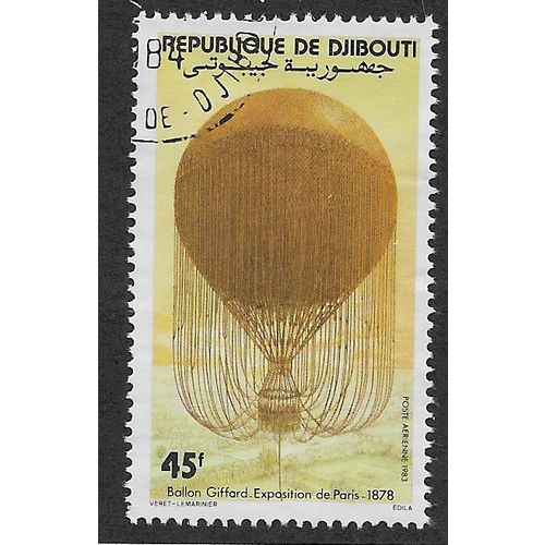 DJI 1982 45f 'BICENTENNARY OF FIRST MANNED FLIGHT' FINE USED (EBID 55-018)